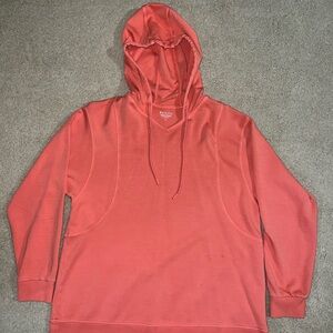 Athleta Oversized Coral/Orange Hoodie